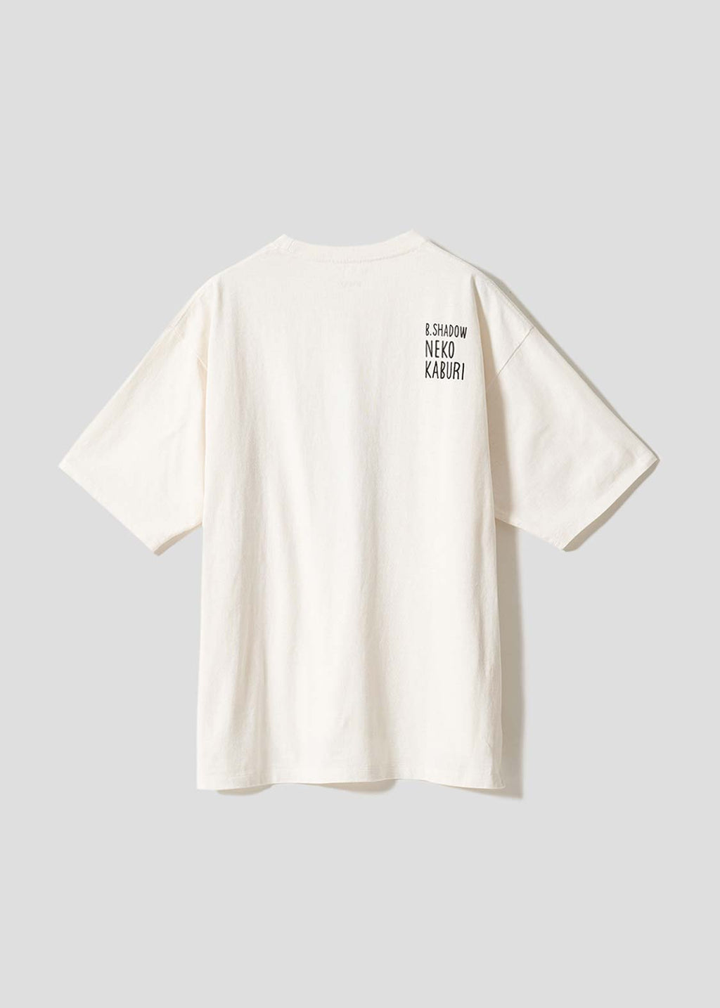 Neko Kaburi Beautiful Shadow WH | Pigment Oversized T-Shirt