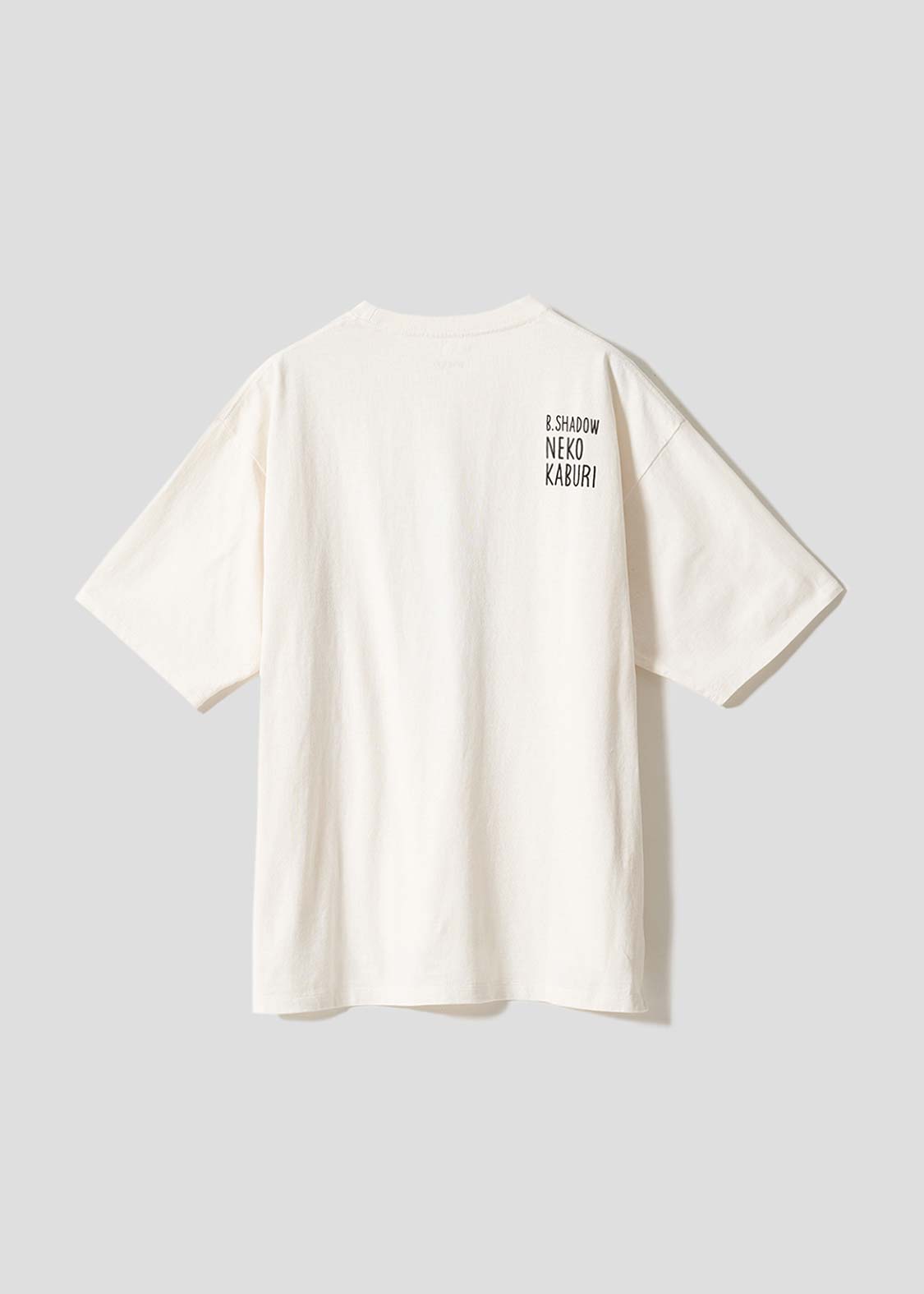 Neko Kaburi Beautiful Shadow WH | Pigment Oversized T-Shirt