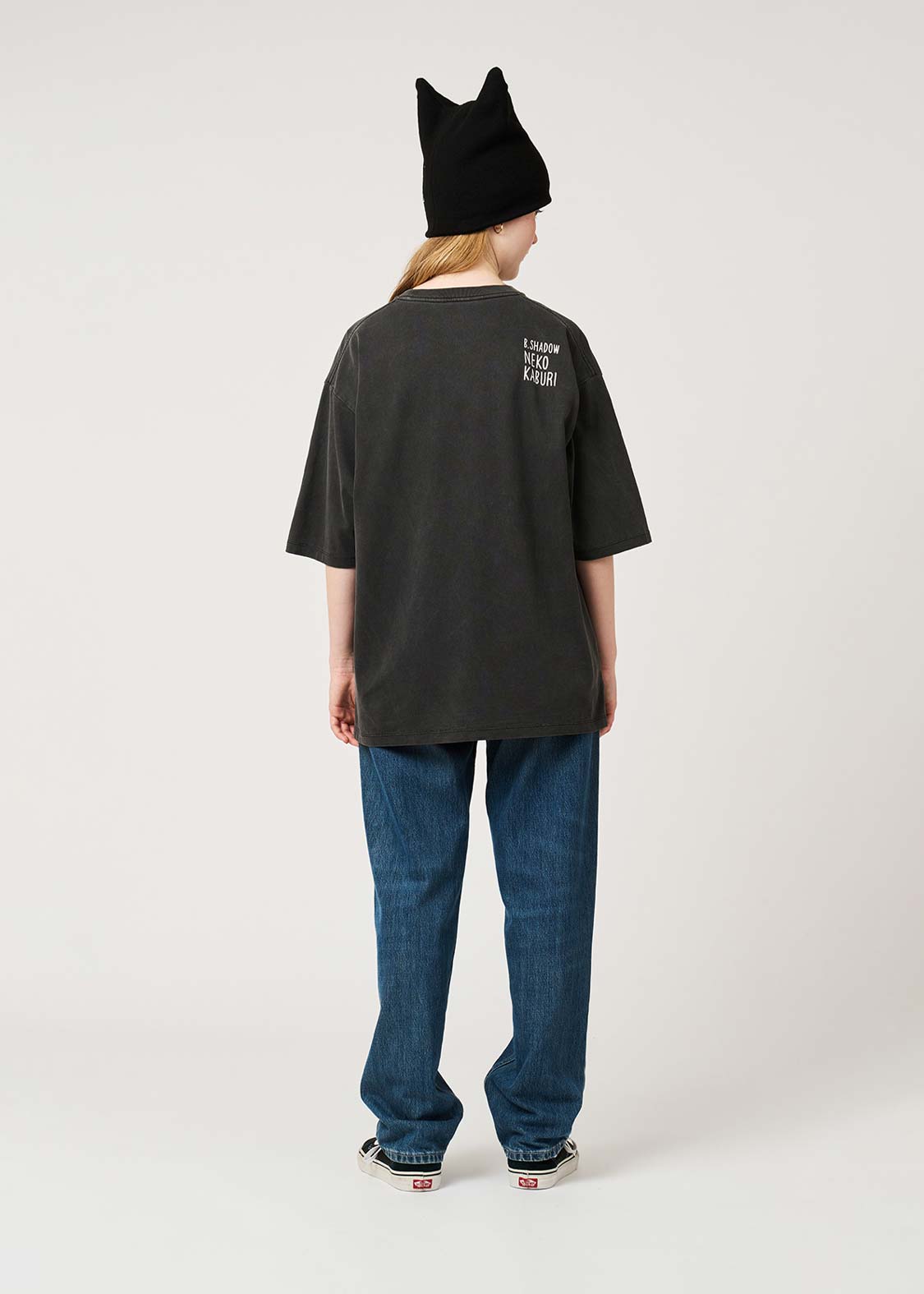 Neko Kaburi Beautiful Shadow DRK | Pigment Oversized T-Shirt