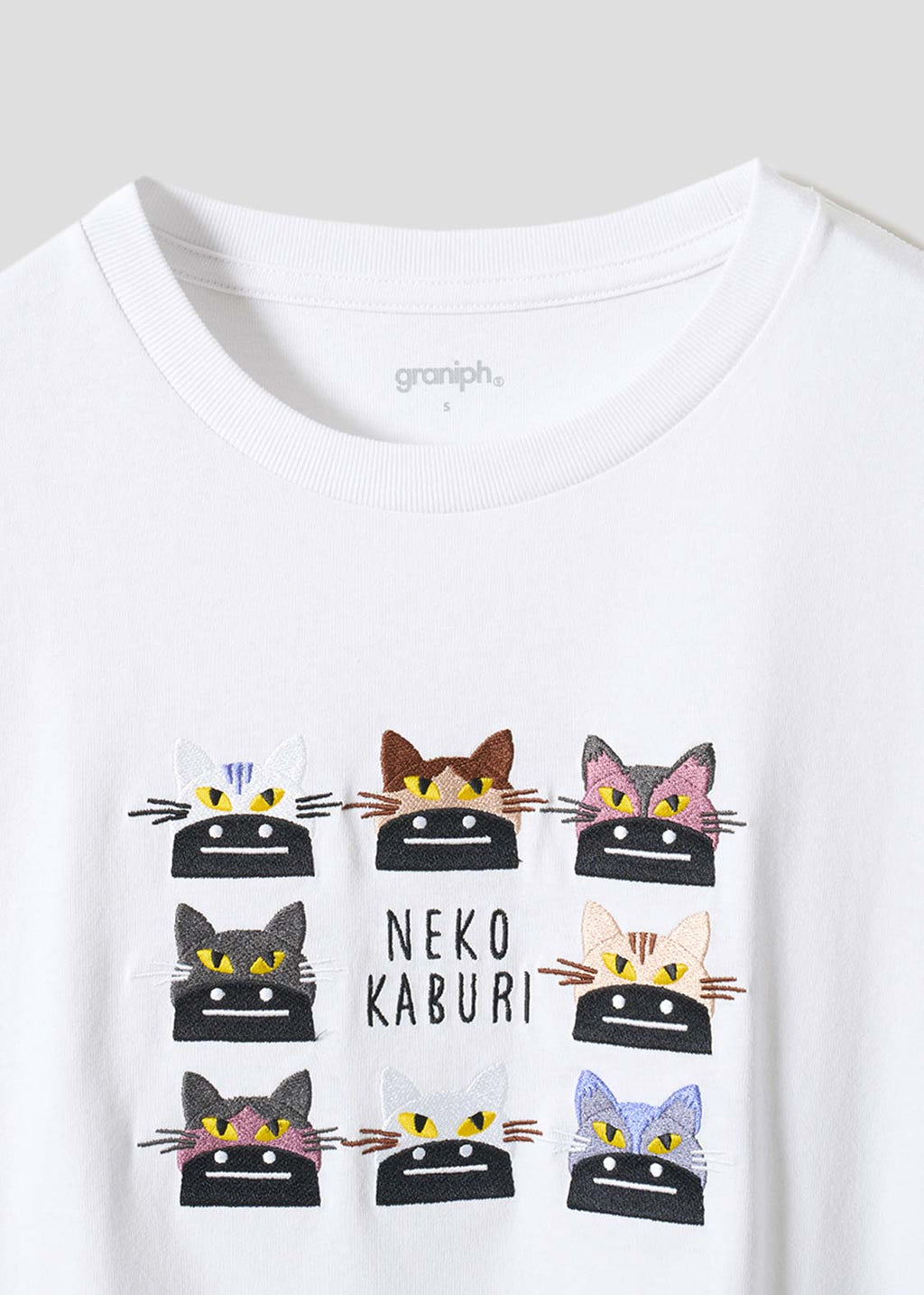 Neko Kaburi Beautiful Shadow WH | Oversized T-Shirt