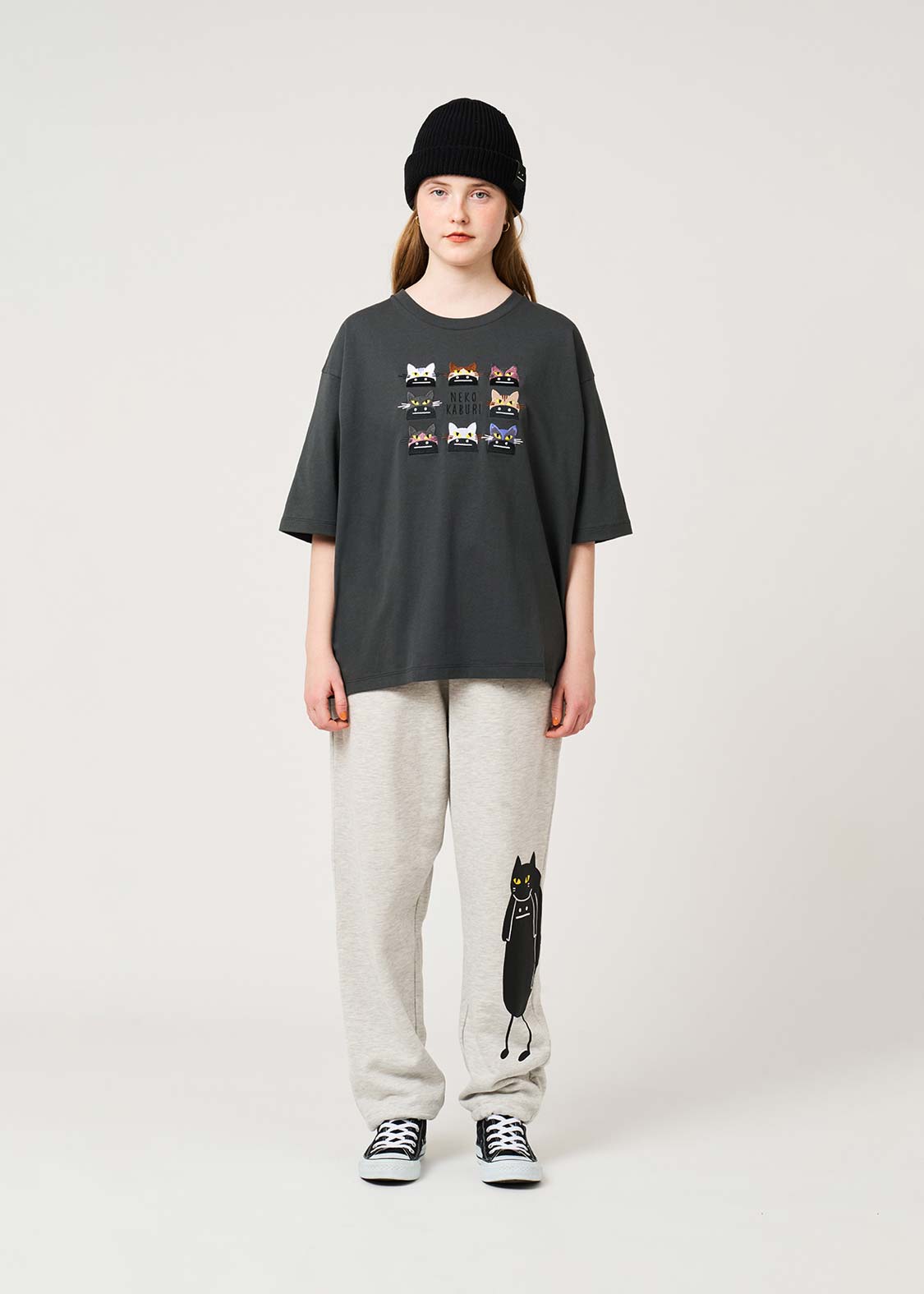 Neko Kaburi Beautiful Shadow DRK | Oversized T-Shirt
