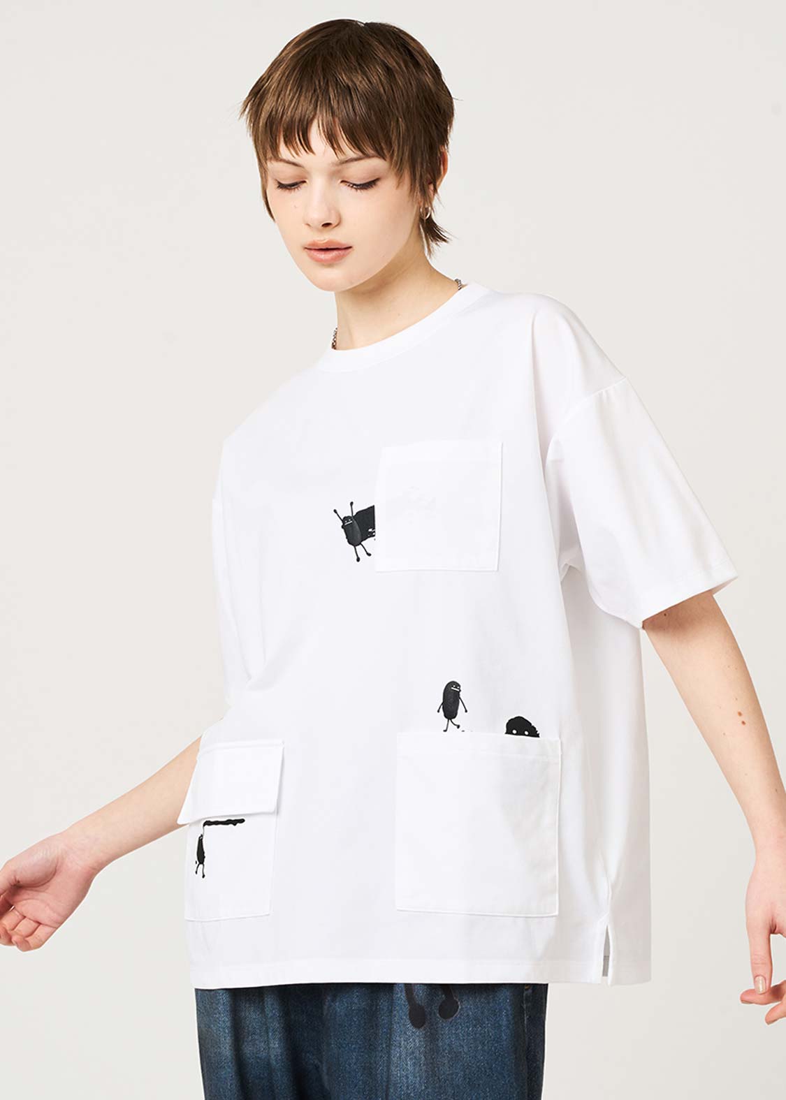 Beautiful Shadow Playful Paint | Pocket T-Shirt