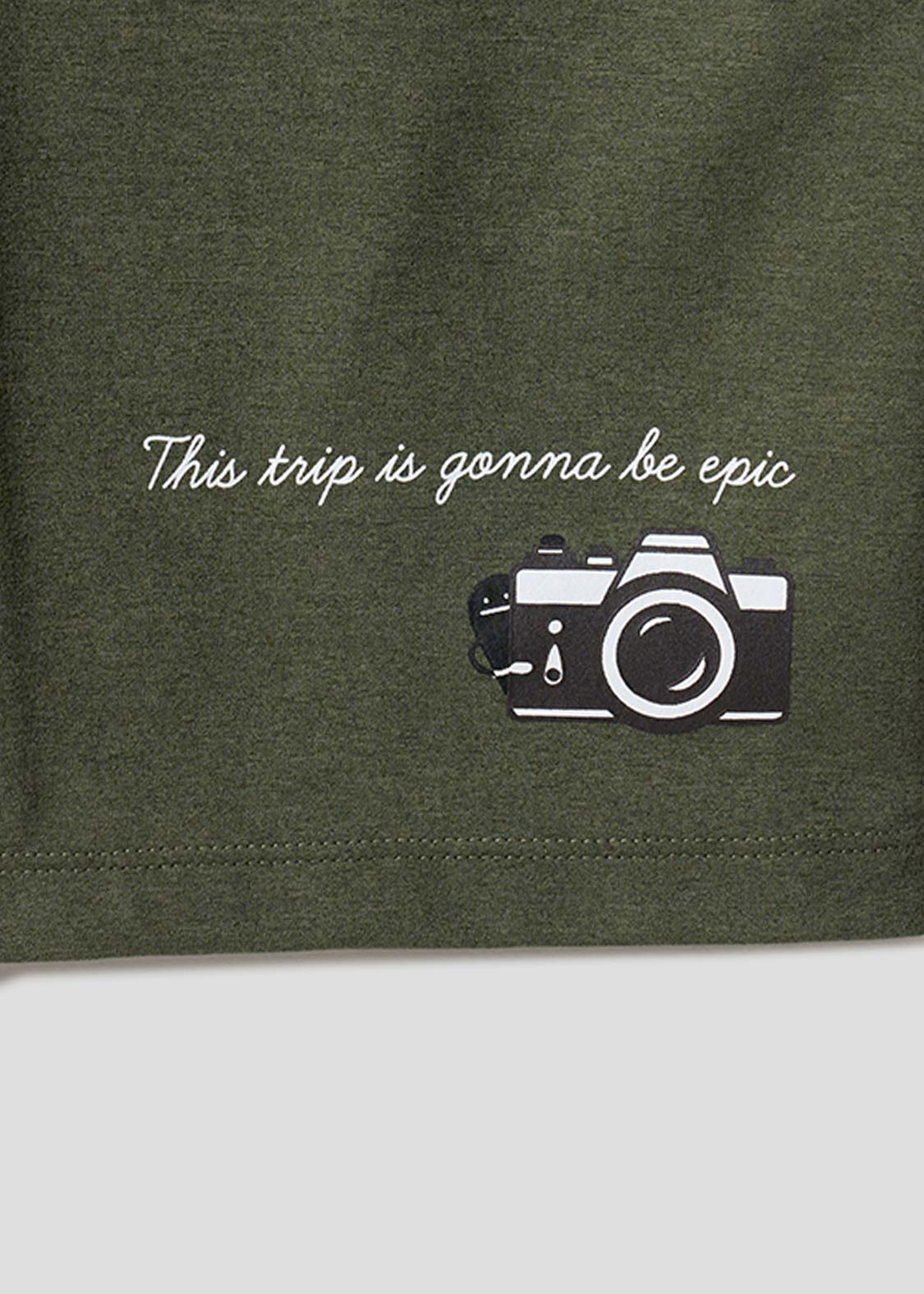 Beautiful Shadow Road Trip | Double Pocket T-Shirt