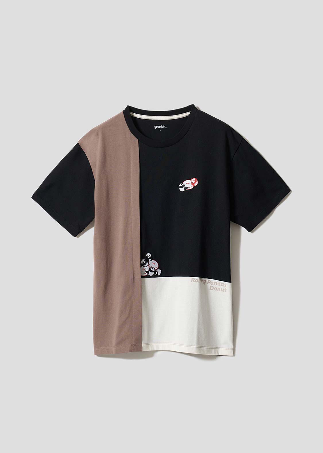 Rolling Panda's Donuts | Color Block T-Shirt