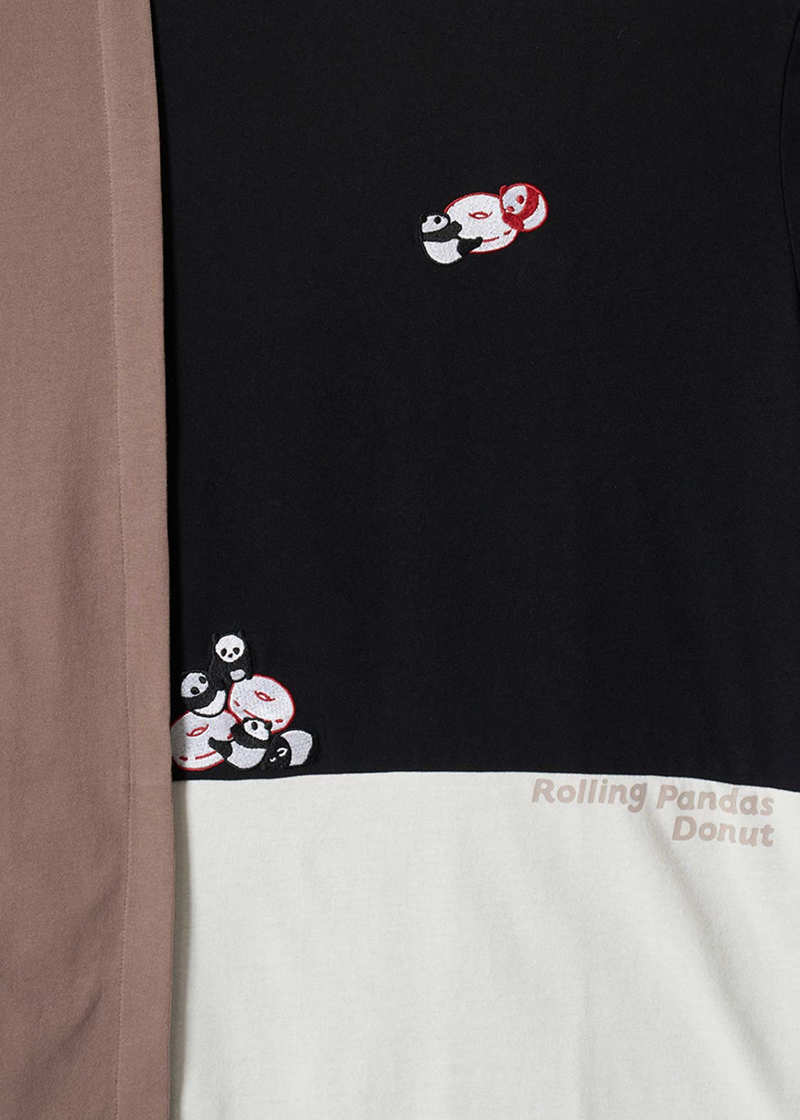 Rolling Panda's Donuts | Color Block T-Shirt