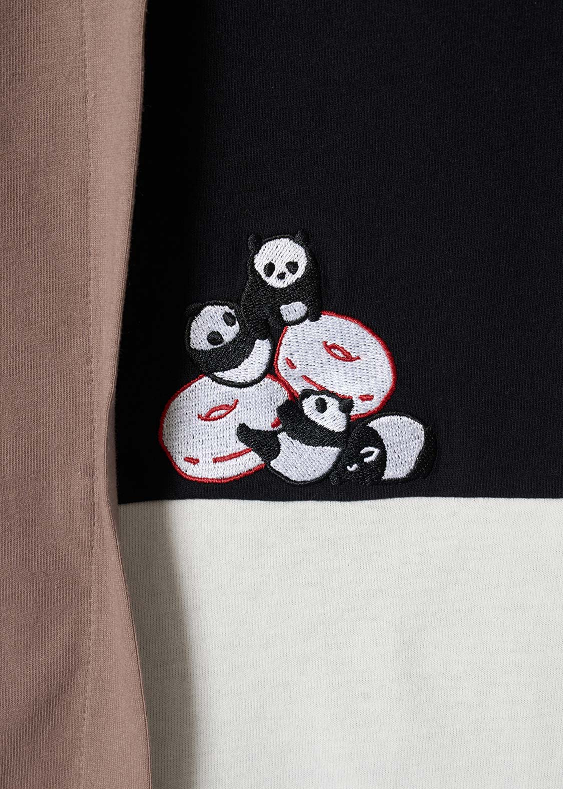 Rolling Panda's Donuts | Color Block T-Shirt