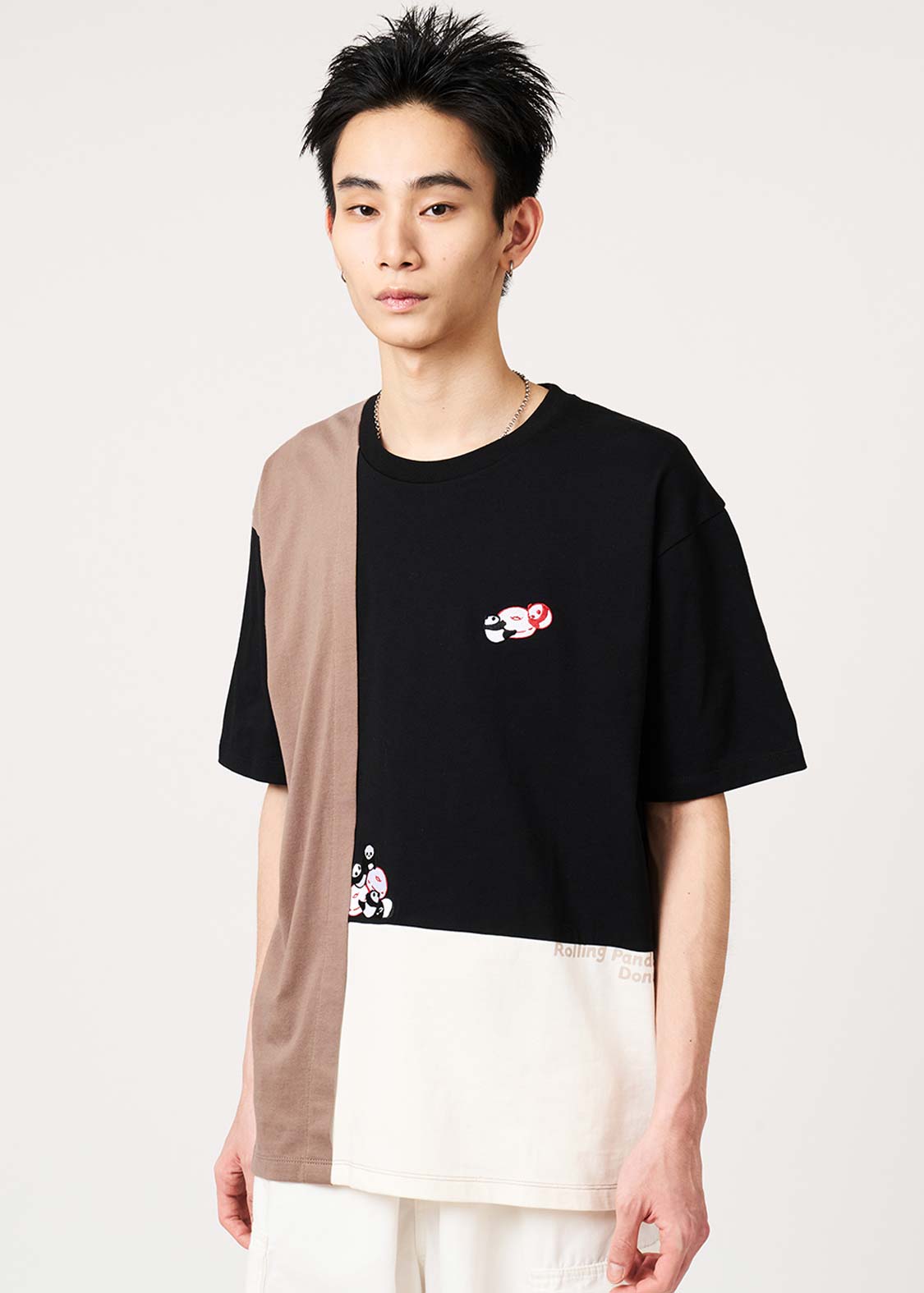 Rolling Panda's Donuts | Color Block T-Shirt