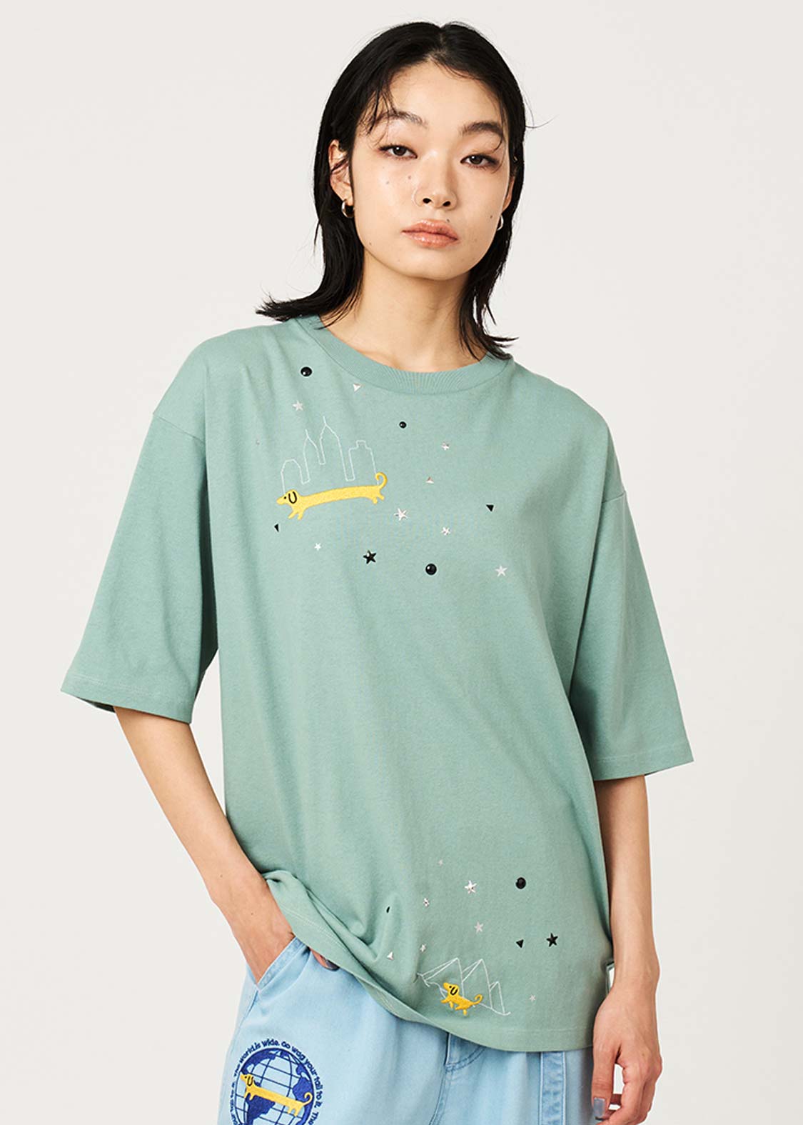 Nagasugiru Inu Wanderer Pass | Metal Chip T-Shirt