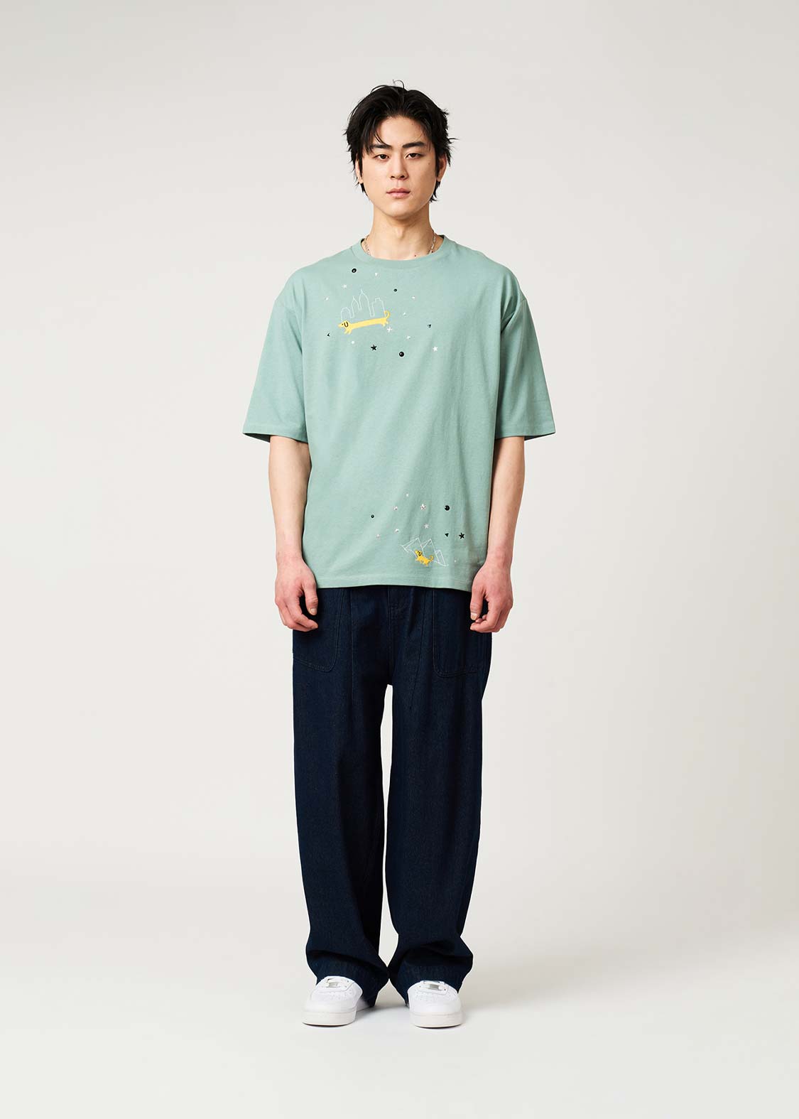 Nagasugiru Inu Wanderer Pass | Metal Chip T-Shirt