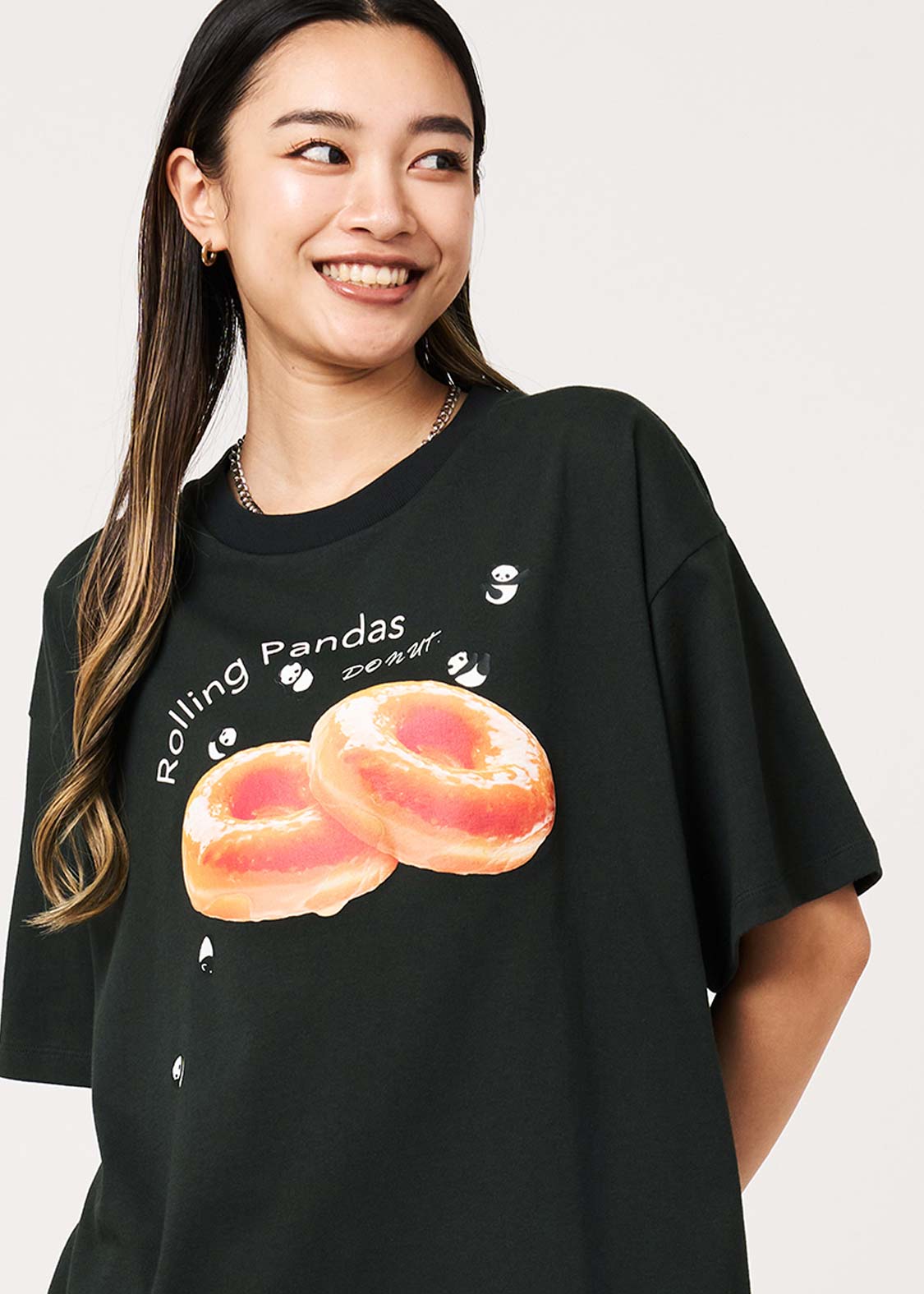Rolling Panda's Donuts | Oversized T-Shirt