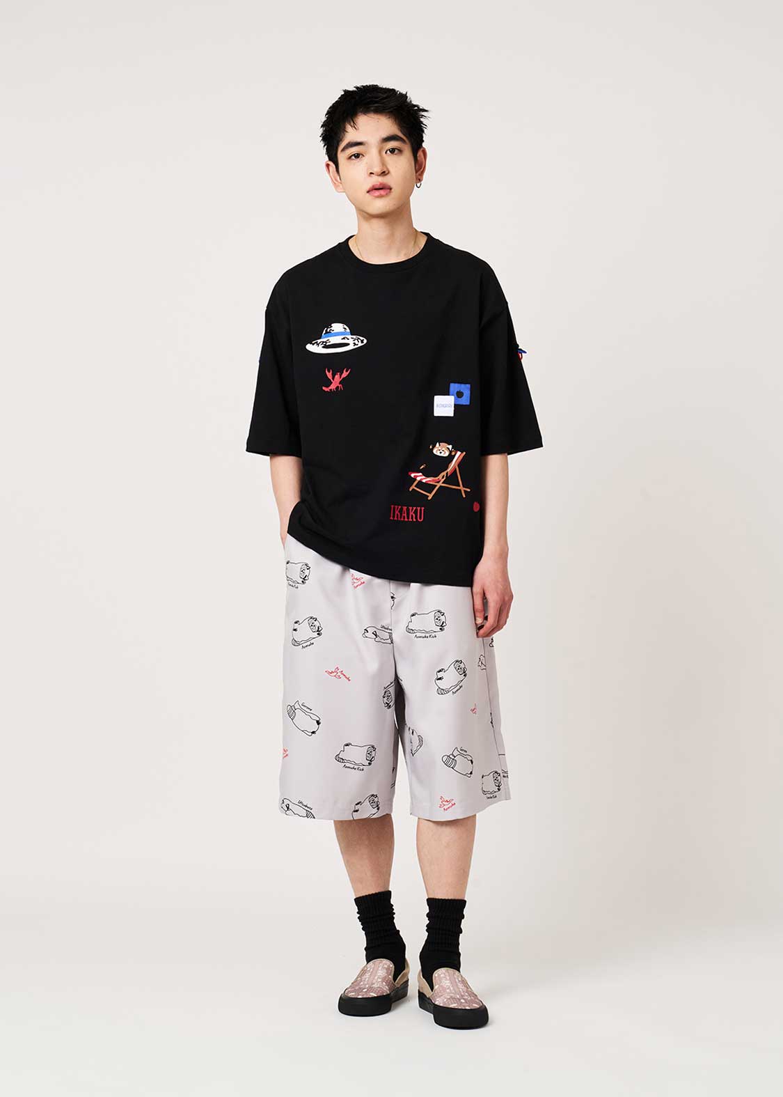 Ikaku Mountain Retreat | Roll-Up Big T-Shirt