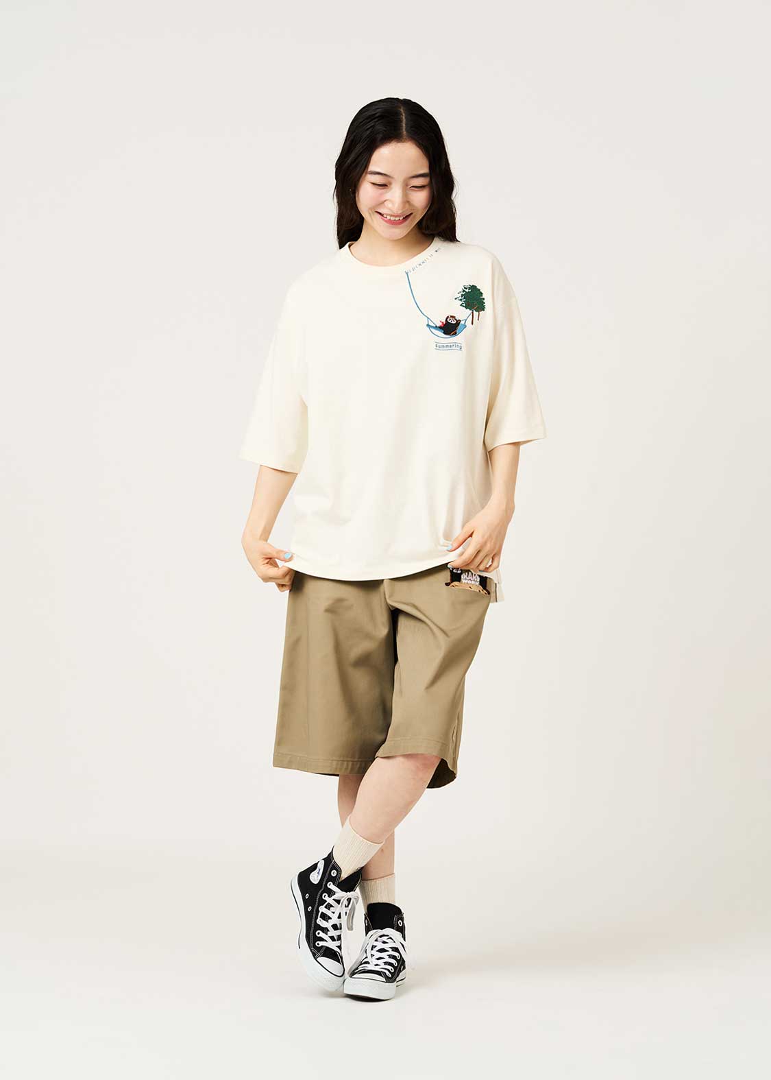 Ikaku Mountain Retreat | Stitch Big Gobble Sleeve T-Shirt