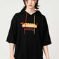 Nagasugiru Inu Meets Hot Dog | Big Silhouette Short-Sleeve Hoodie