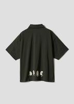 Beautiful Shadow Just Be Here DRK | Half-Zip Big Silhouette T-Shirt