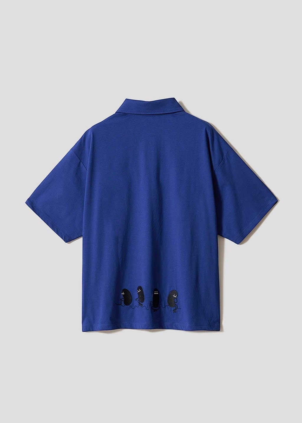Beautiful Shadow Just Be Here | Half-Zip Big Silhouette T-Shirt