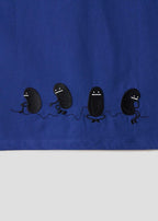 Beautiful Shadow Just Be Here | Half-Zip Big Silhouette T-Shirt