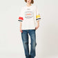 Nagasugiru Inu Meets Hot Dog | V-Neck Football T-Shirt