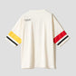 Nagasugiru Inu Meets Hot Dog | V-Neck Football T-Shirt