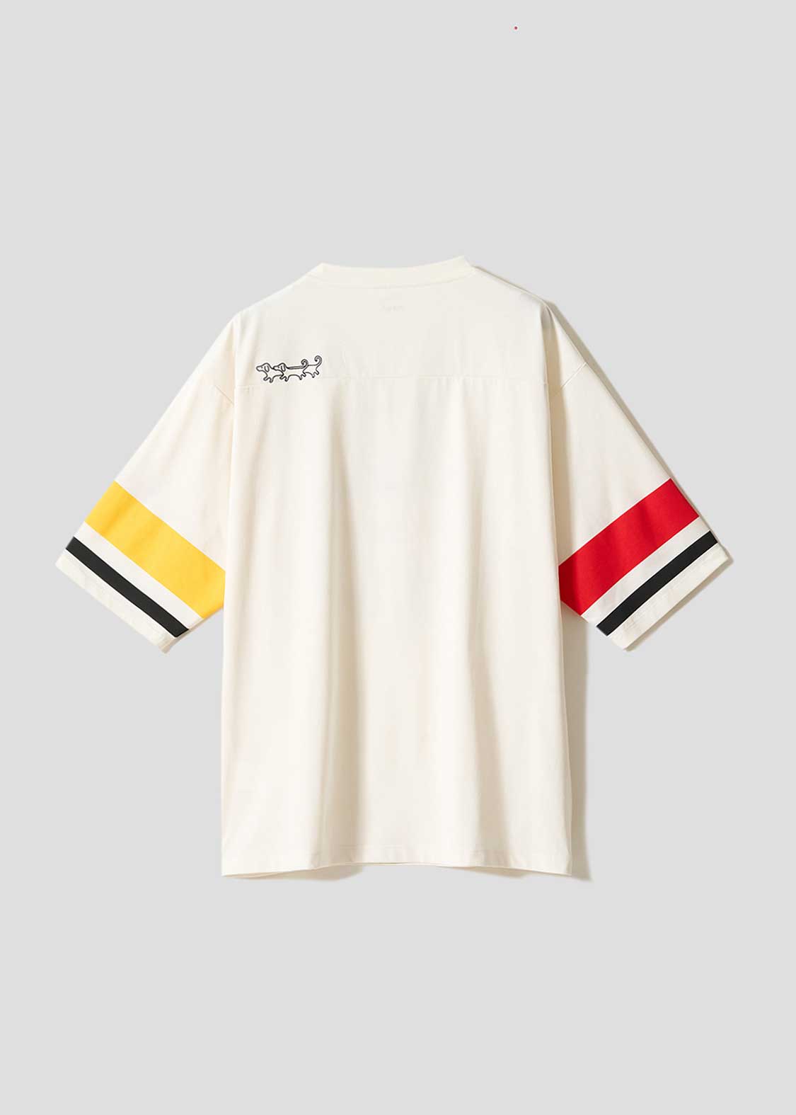 Nagasugiru Inu Meets Hot Dog | V-Neck Football T-Shirt