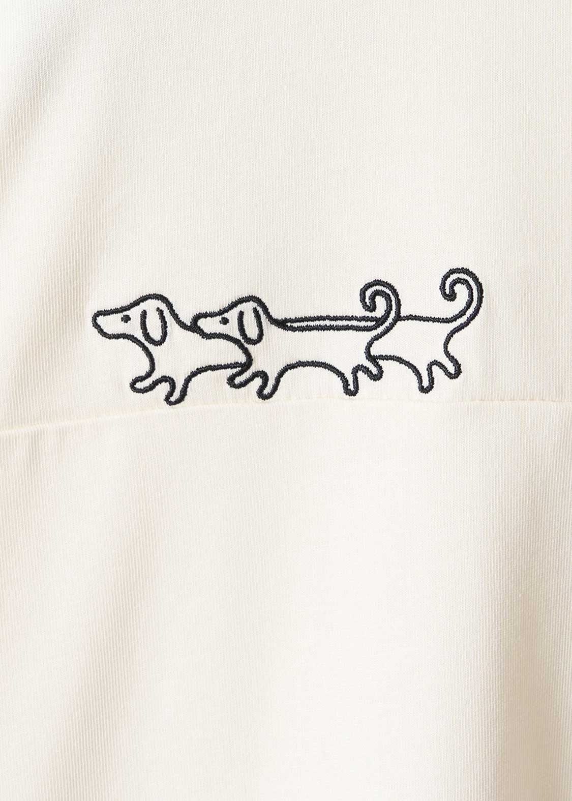 Nagasugiru Inu Meets Hot Dog | V-Neck Football T-Shirt
