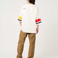 Nagasugiru Inu Meets Hot Dog | V-Neck Football T-Shirt
