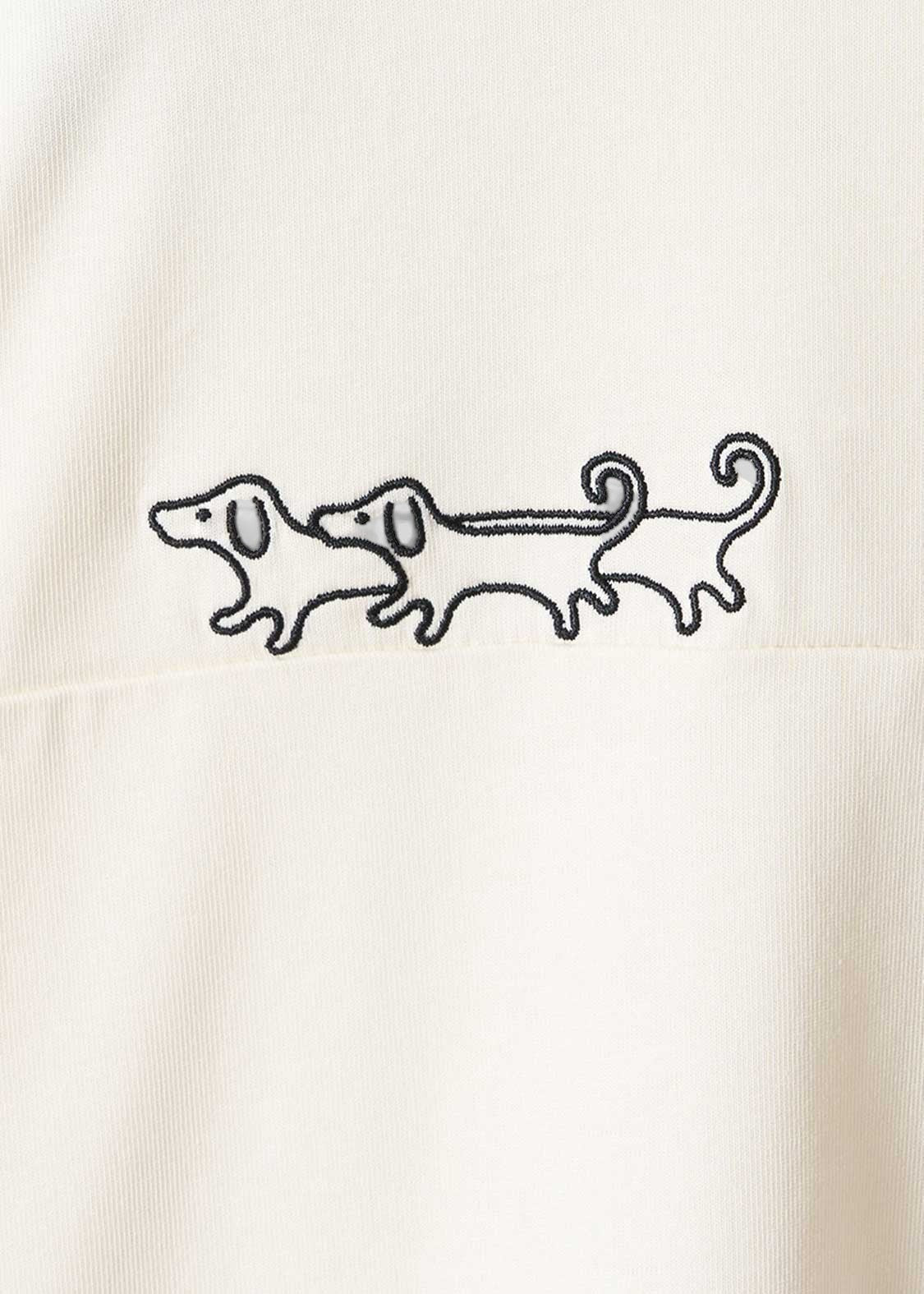 Nagasugiru Inu Meets Hot Dog | V-Neck Football T-Shirt