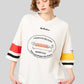 Nagasugiru Inu Meets Hot Dog | V-Neck Football T-Shirt