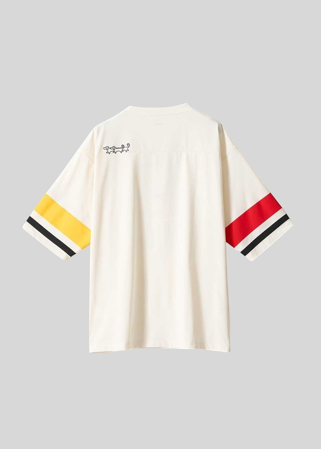 Nagasugiru Inu Meets Hot Dog | V-Neck Football T-Shirt