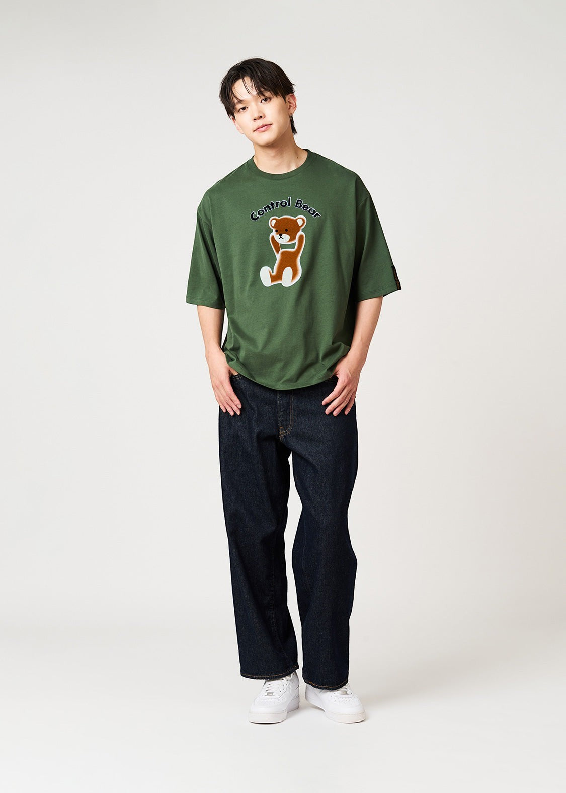 Control Bear | Big Peach-Brushed T