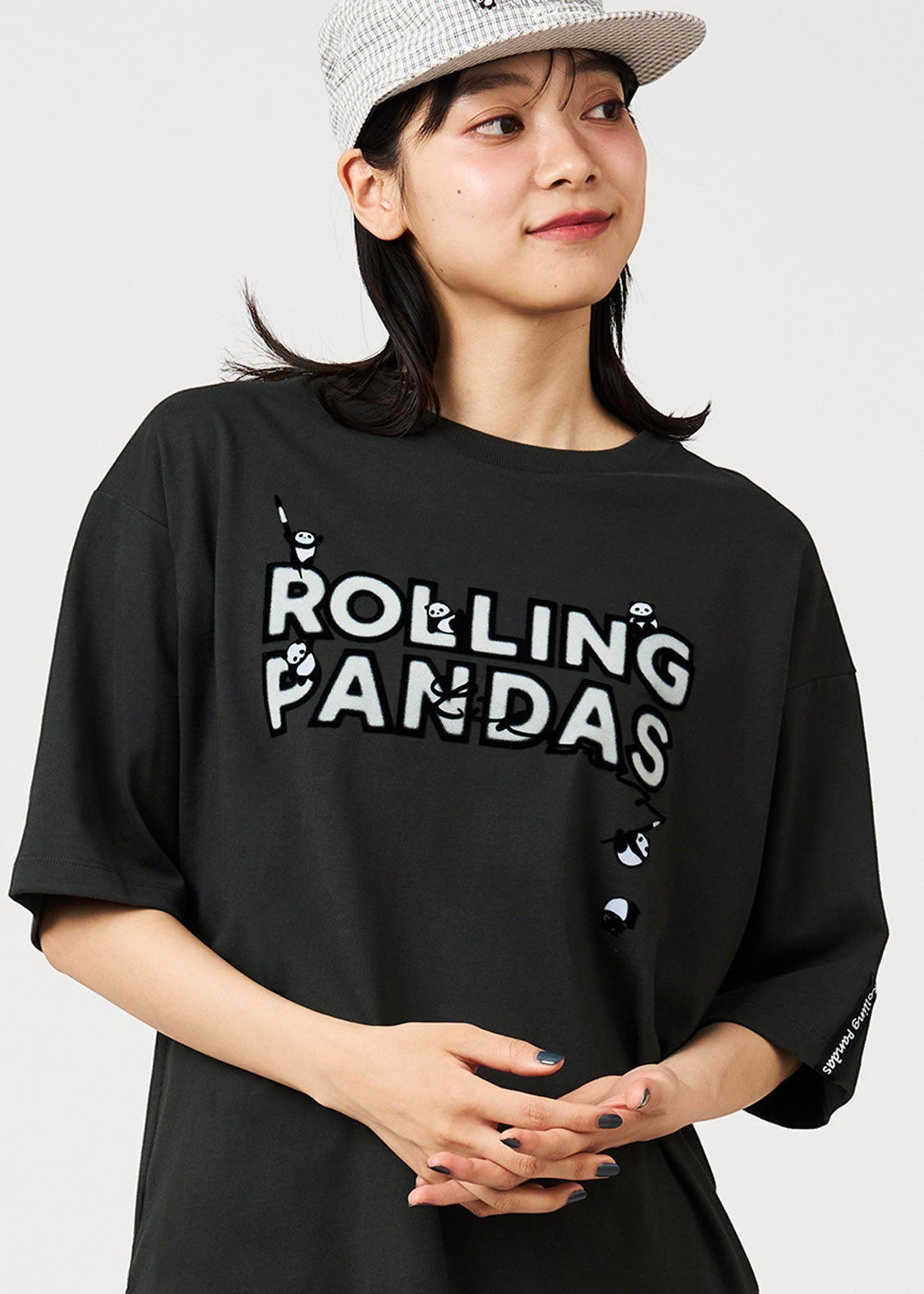 Rolling Pandas Library | Big Peach-Brushed T