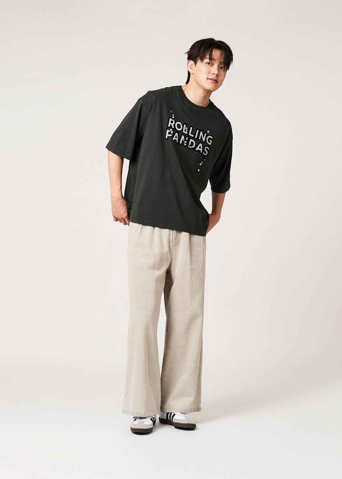 Rolling Pandas Library | Big Peach-Brushed T