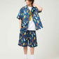 Hanna Barbera Open Collar Short Sleeve Shirt (Hanna Barbera_Soda Pattern)