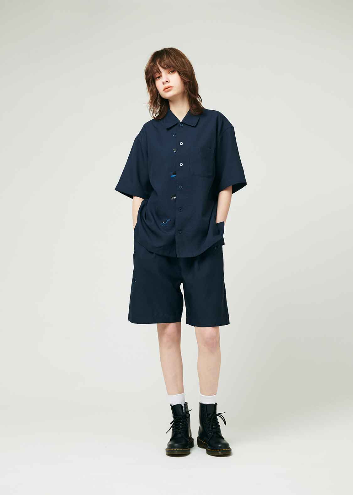 Poly Tro Big Silhouette Short Sleeve Shirt (Beautiful Shadow)