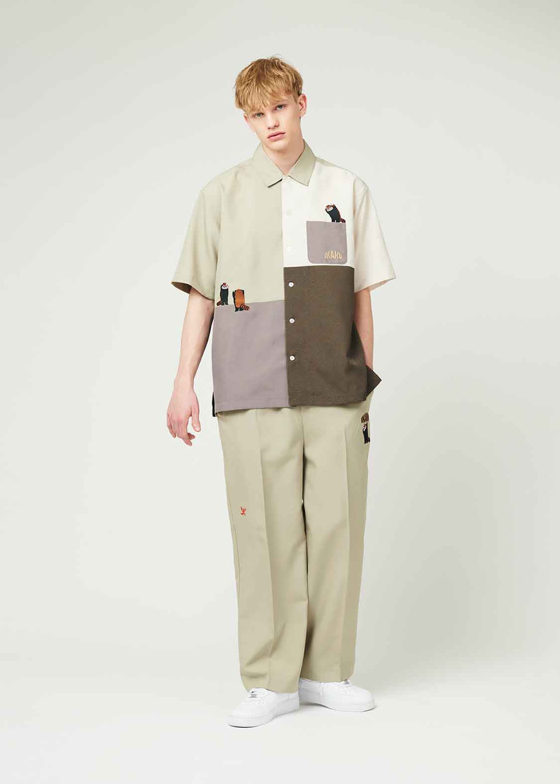 Poly Tro Big Silhouette Short Sleeve Shirt (Ikaku)