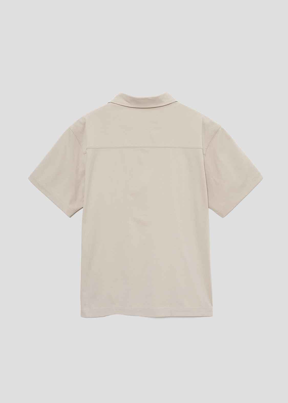 Dry Open Collar Short Sleeve Shirt (Lamb Chop)