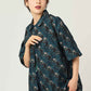 Ayako Ishiguro Big Silhouette Short Sleeve Shirt (Ayako Ishiguro_Warawaraneko Pattern)