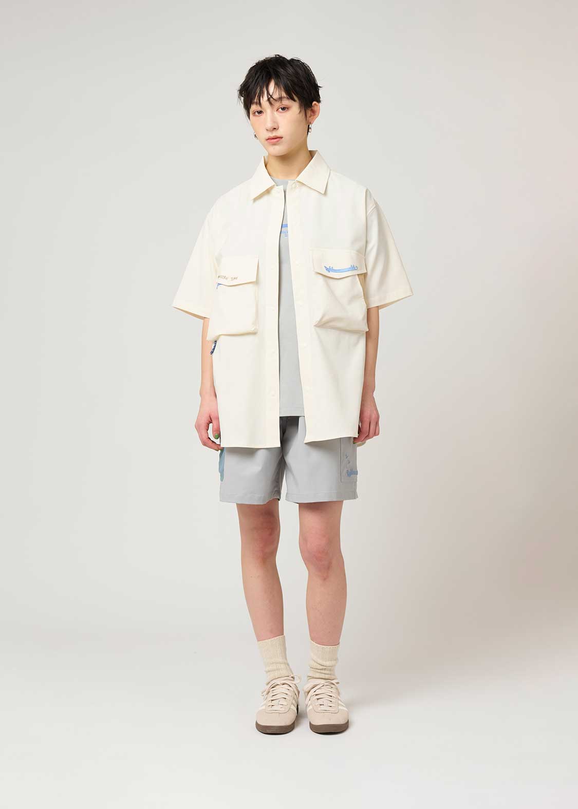 3 Pockets Short Sleeve Shirt (Nemusugiru Inu)