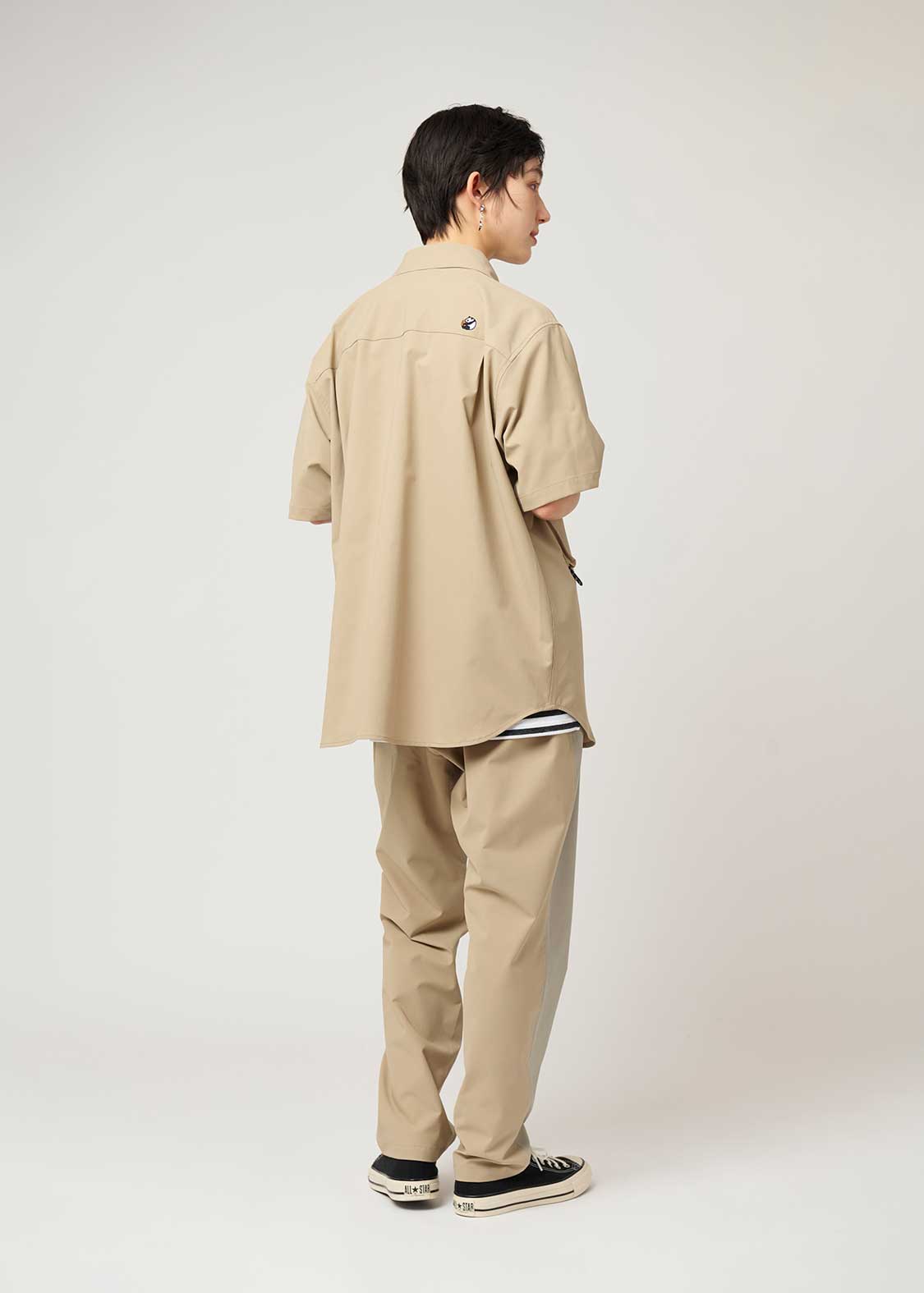 3 Pockets Short Sleeve Shirt (Rolling Pandas Cafe)