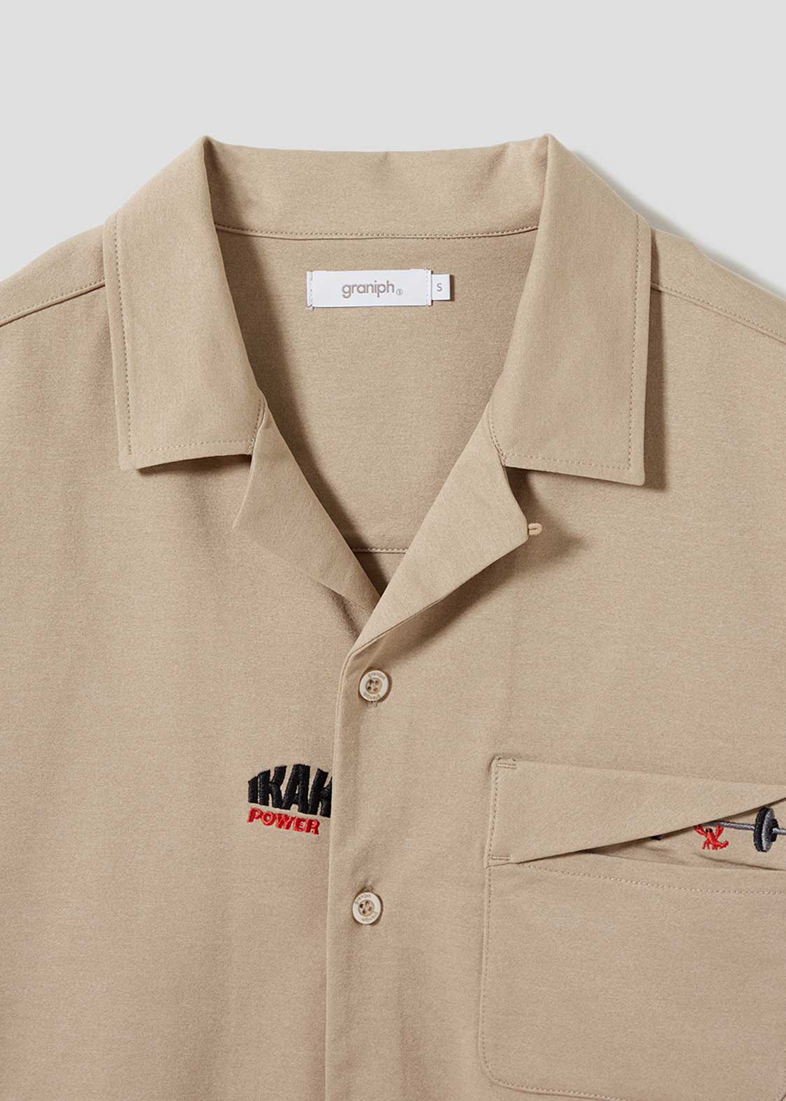 Dry Open Collar Short Sleeve Shirt (Ikaku Power)