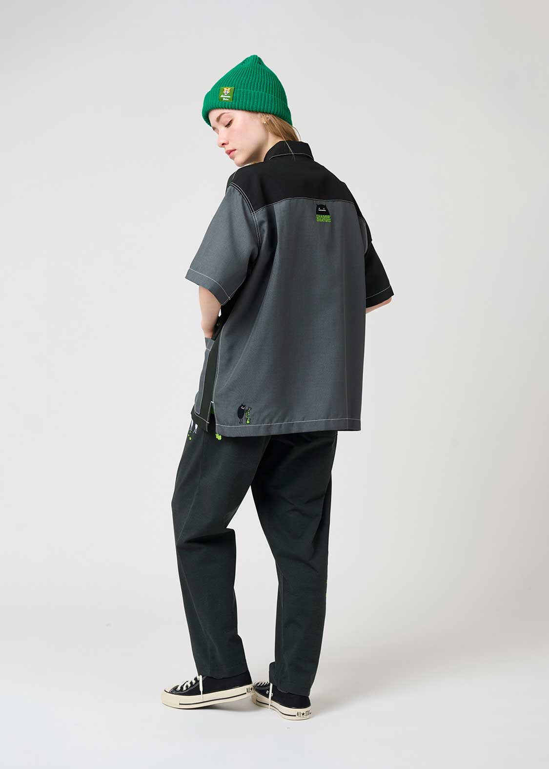 Poly Tro Big Silhouette Short Sleeve Shirt (Beautiful Shadow Creature)