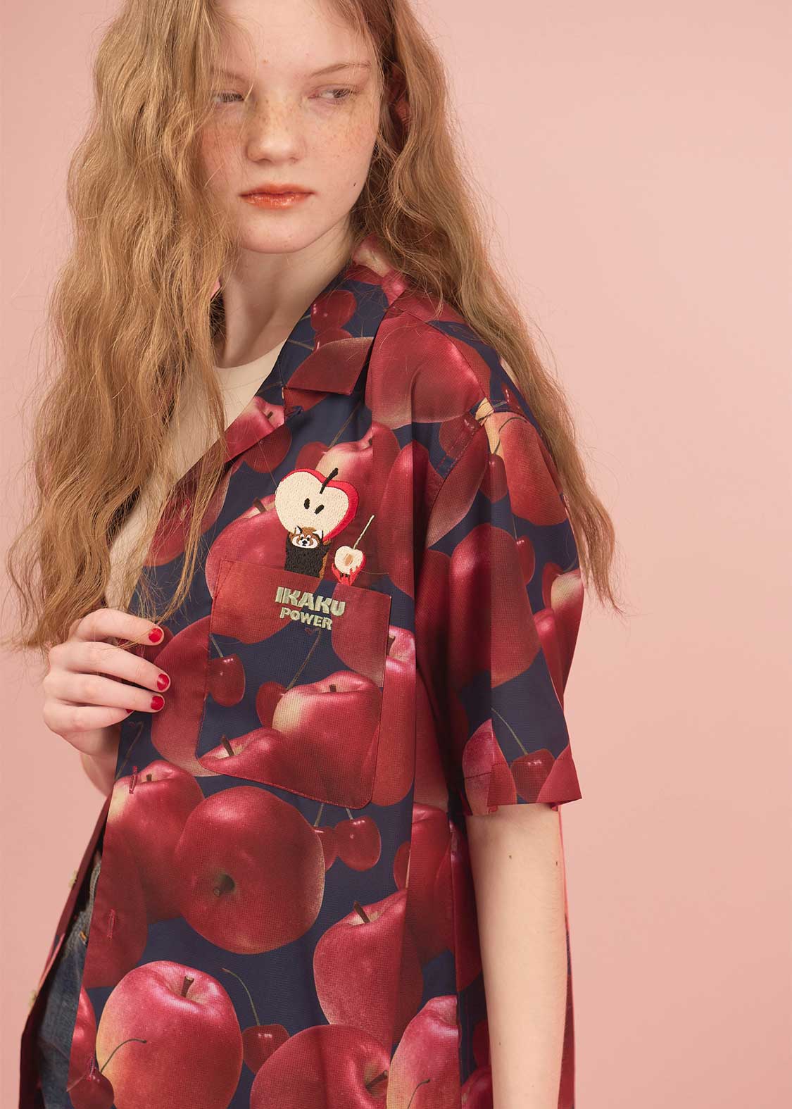 Open Collar Short Sleeve Shirt (Ikaku Power)