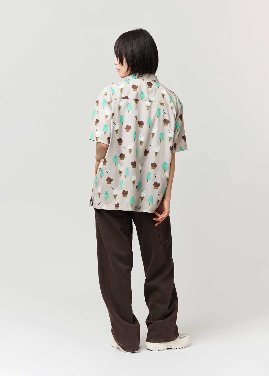 Icebonne | Big Silhouette Open Collar Shirt