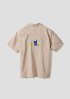 Ikaku | Linen Touch Open Collar Shirt