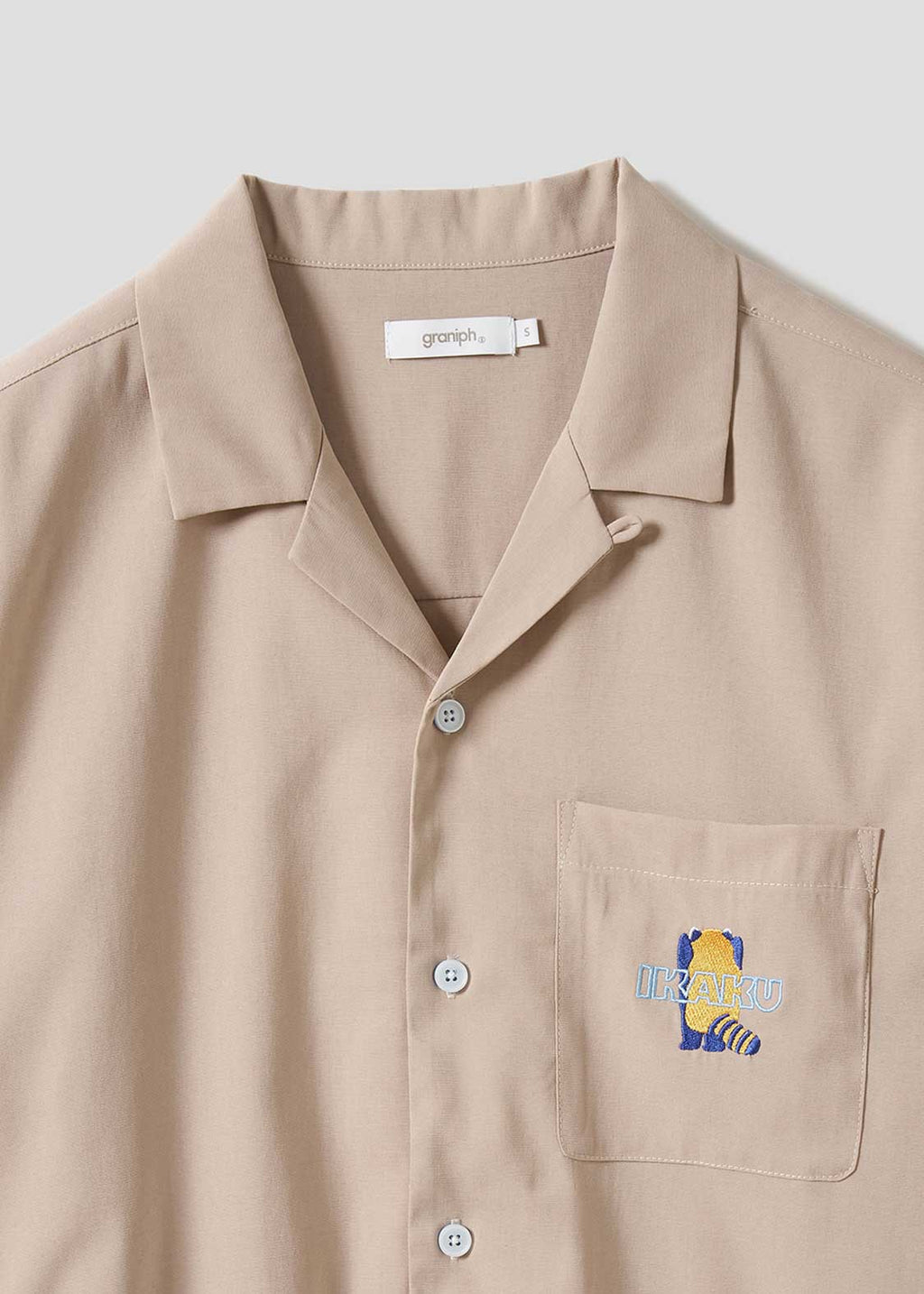 Ikaku | Linen Touch Open Collar Shirt