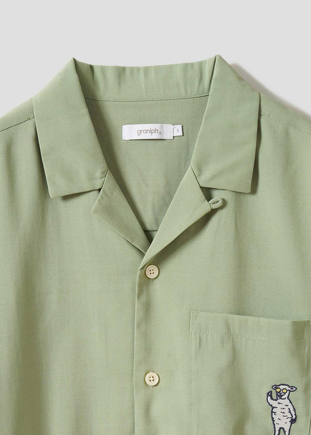 Lambchop | Linen Touch Open Collar Shirt