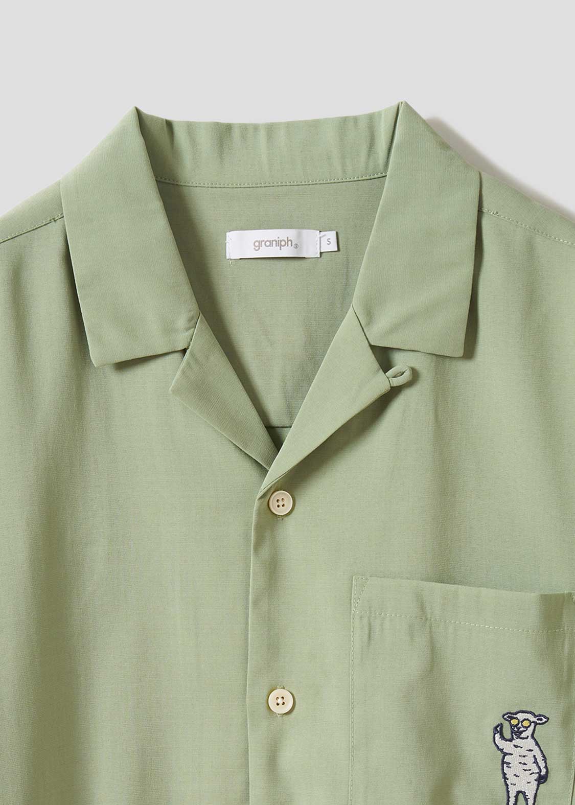 Lambchop | Linen Touch Open Collar Shirt