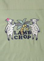 Lambchop | Linen Touch Open Collar Shirt