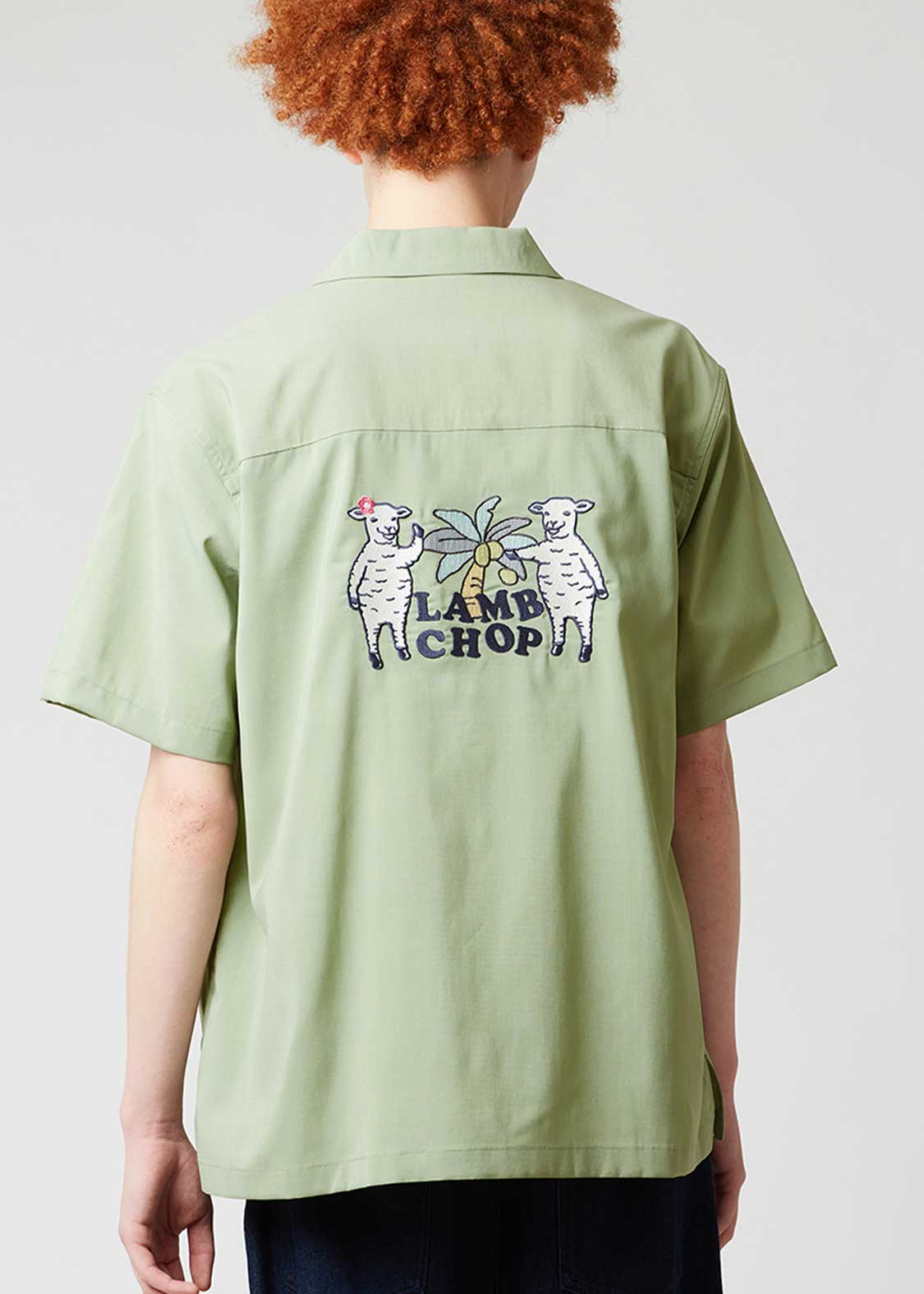 Lambchop | Linen Touch Open Collar Shirt