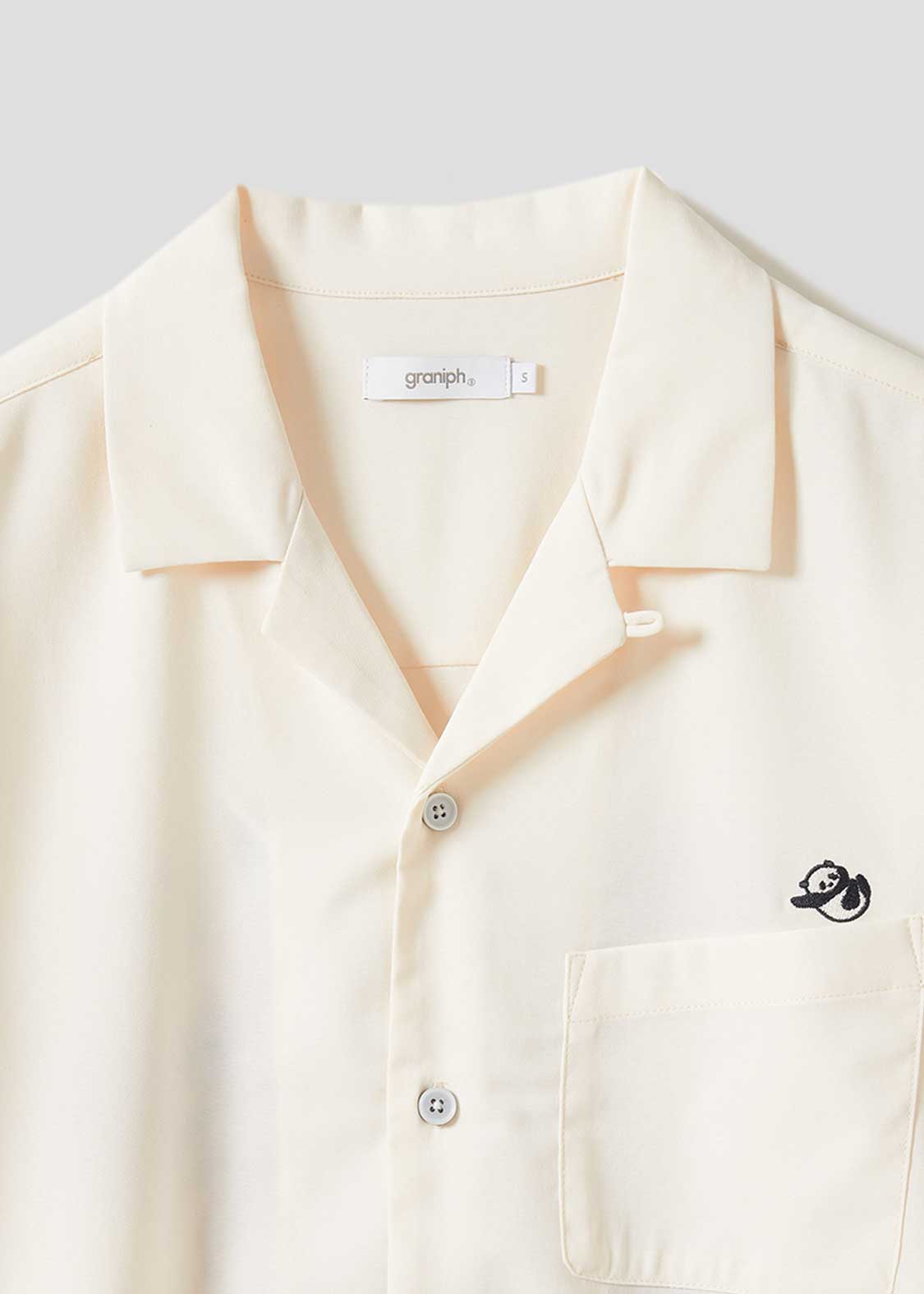 Rolling Pandas Hibiscus | Linen Touch Open Collar Shirt