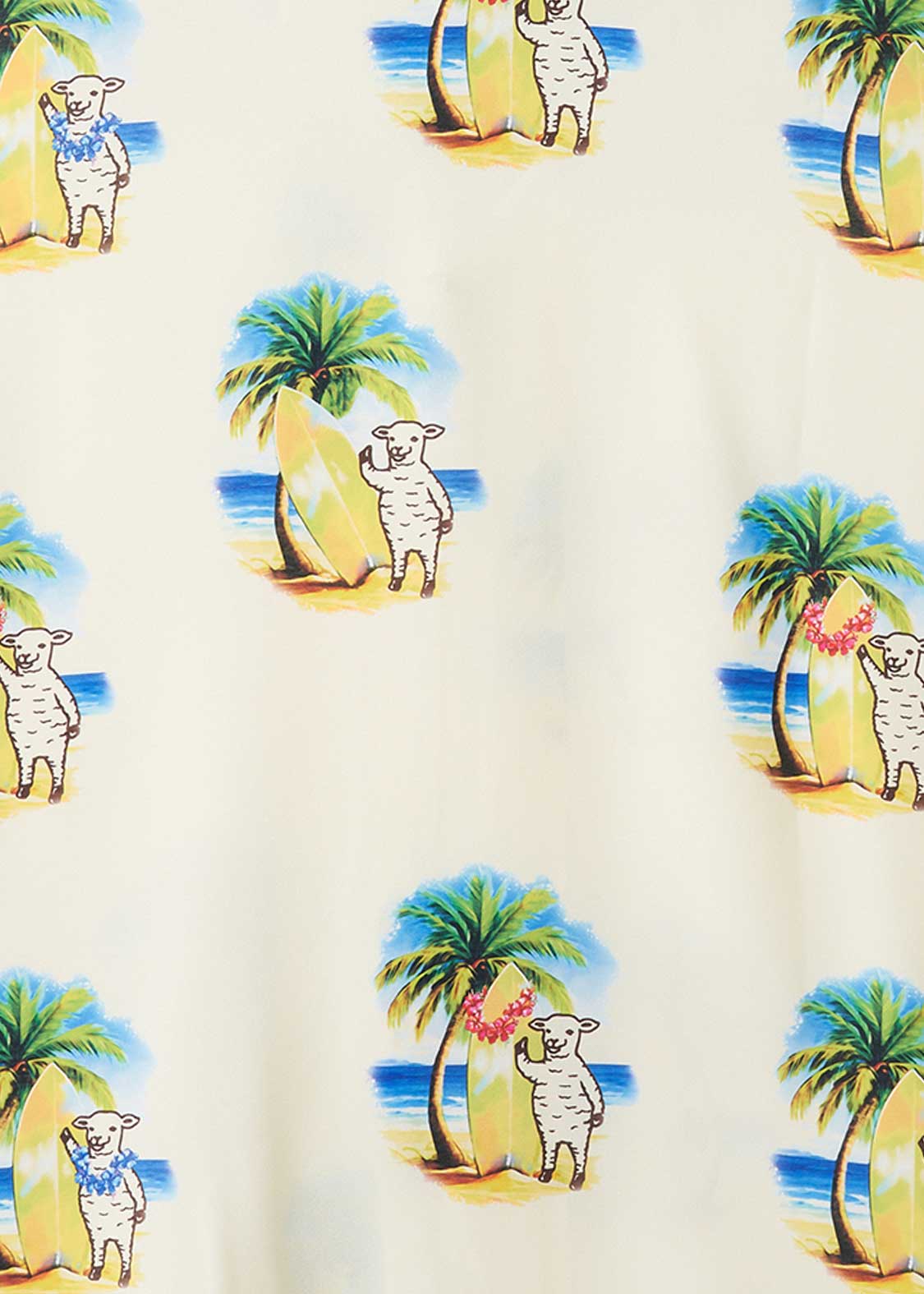 Lamb Chop Surf | Open Collar Aloha Shirt